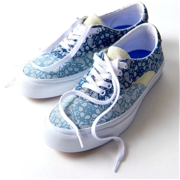 Vans Acer Ni SP Blue Paisley Bandana Print Ultracush Sneakers Women’s Size‎ 6 - Picture 1 of 11